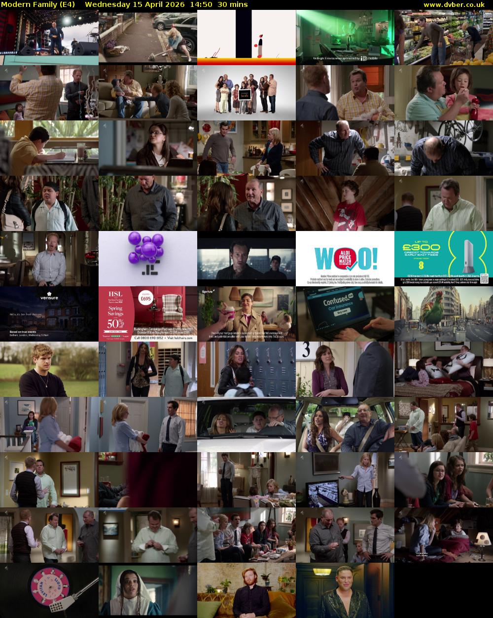 Modern Family (E4) Wednesday 15 April 2026 14:50 - 15:20