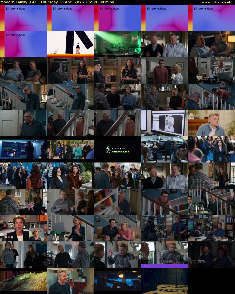 Modern Family (E4) Thursday 16 April 2026 06:00 - 06:30