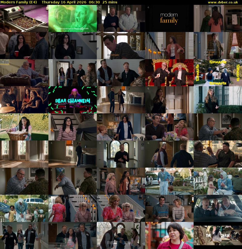 Modern Family (E4) Thursday 16 April 2026 06:30 - 06:55