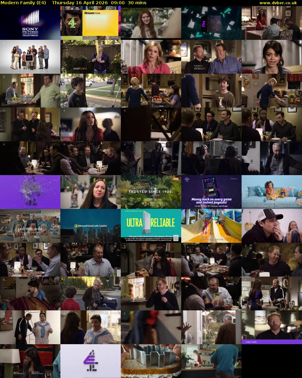 Modern Family (E4) Thursday 16 April 2026 09:00 - 09:30
