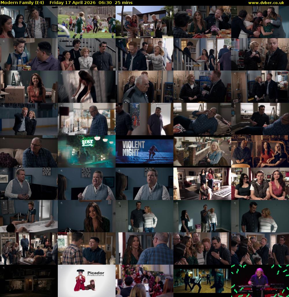 Modern Family (E4) Friday 17 April 2026 06:30 - 06:55