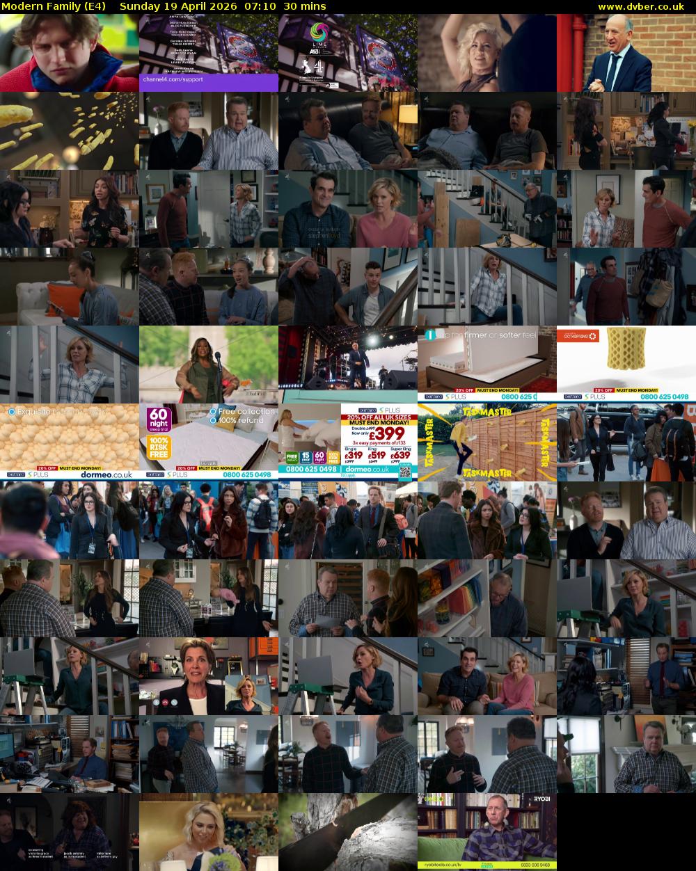 Modern Family (E4) Sunday 19 April 2026 07:10 - 07:40