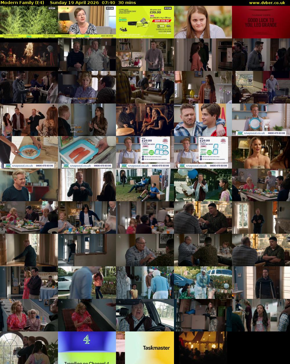 Modern Family (E4) Sunday 19 April 2026 07:40 - 08:10