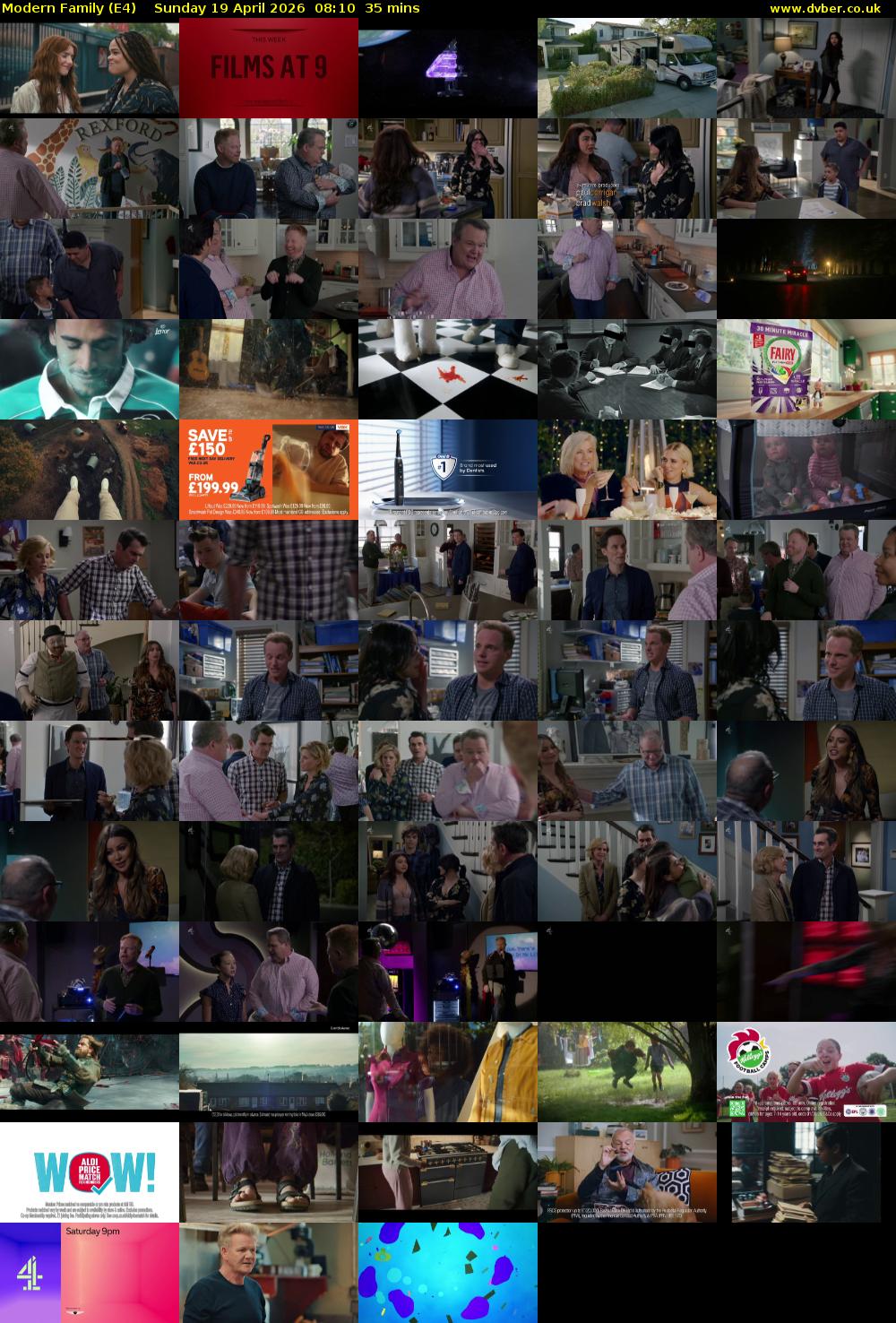 Modern Family (E4) Sunday 19 April 2026 08:10 - 08:45