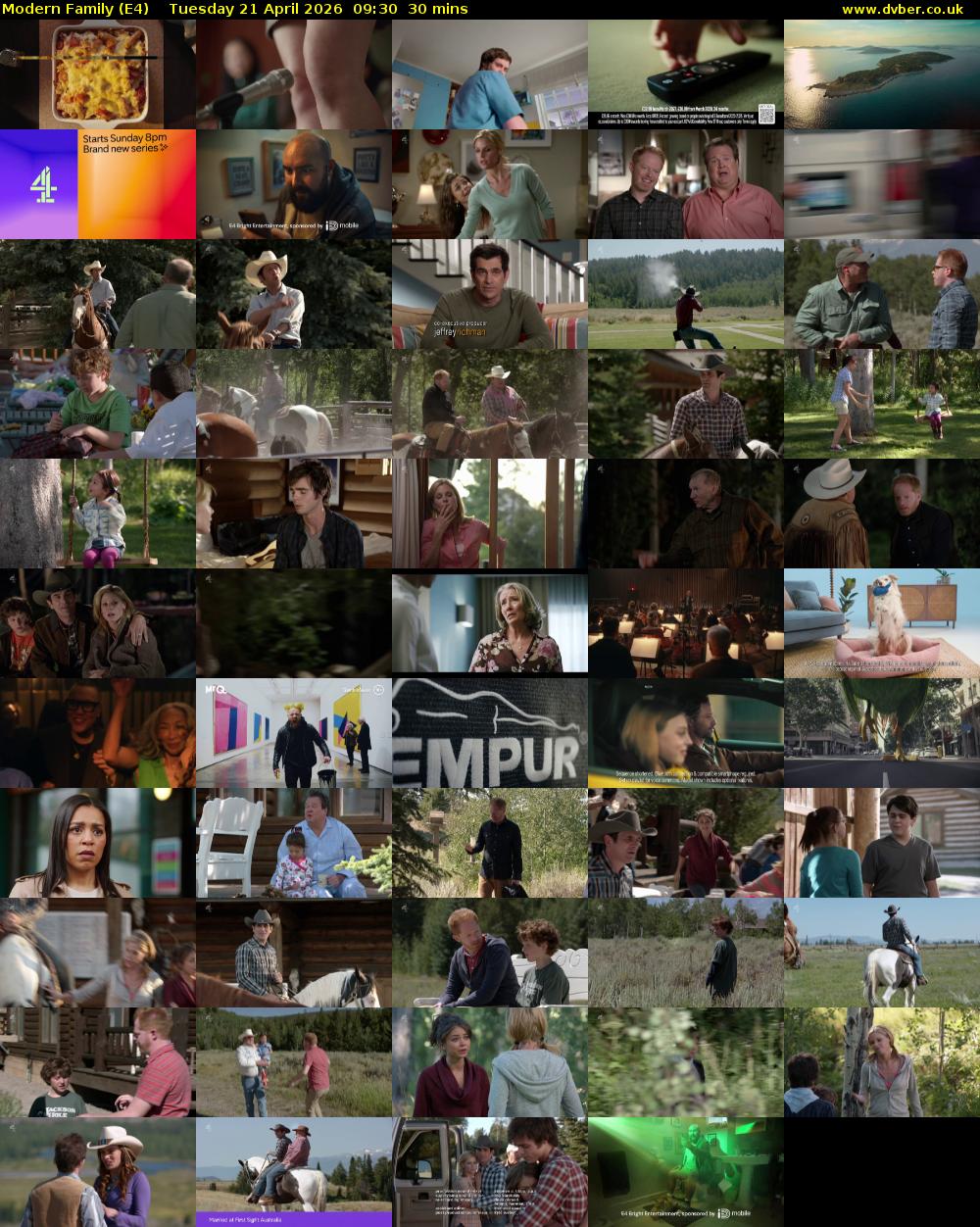 Modern Family (E4) Tuesday 21 April 2026 09:30 - 10:00
