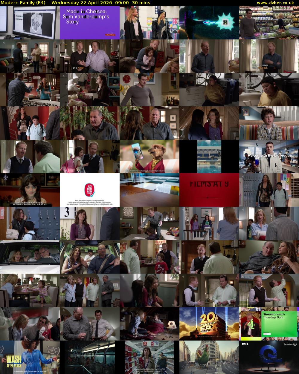 Modern Family (E4) Wednesday 22 April 2026 09:00 - 09:30