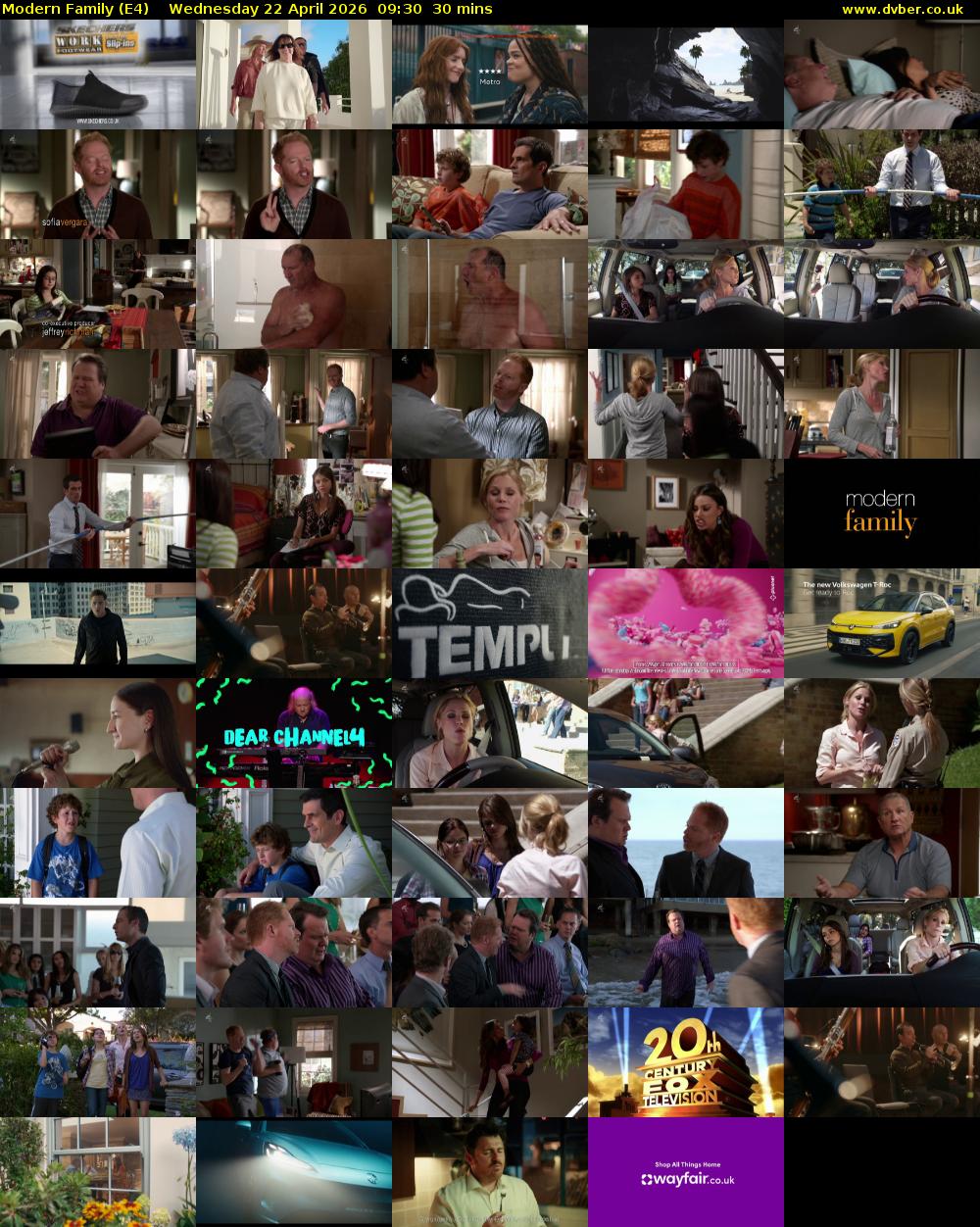 Modern Family (E4) Wednesday 22 April 2026 09:30 - 10:00