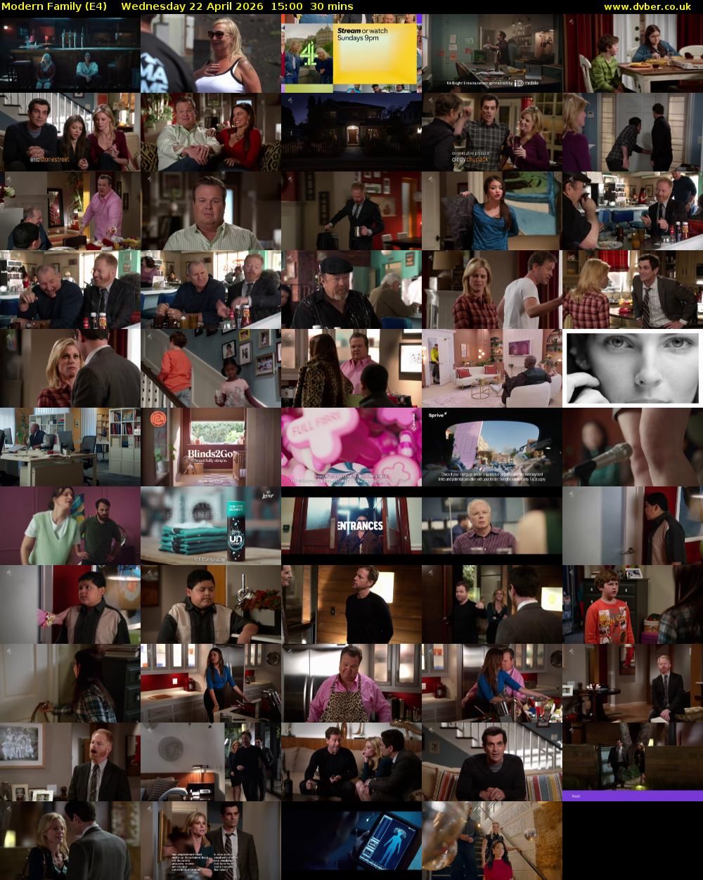Modern Family (E4) Wednesday 22 April 2026 15:00 - 15:30