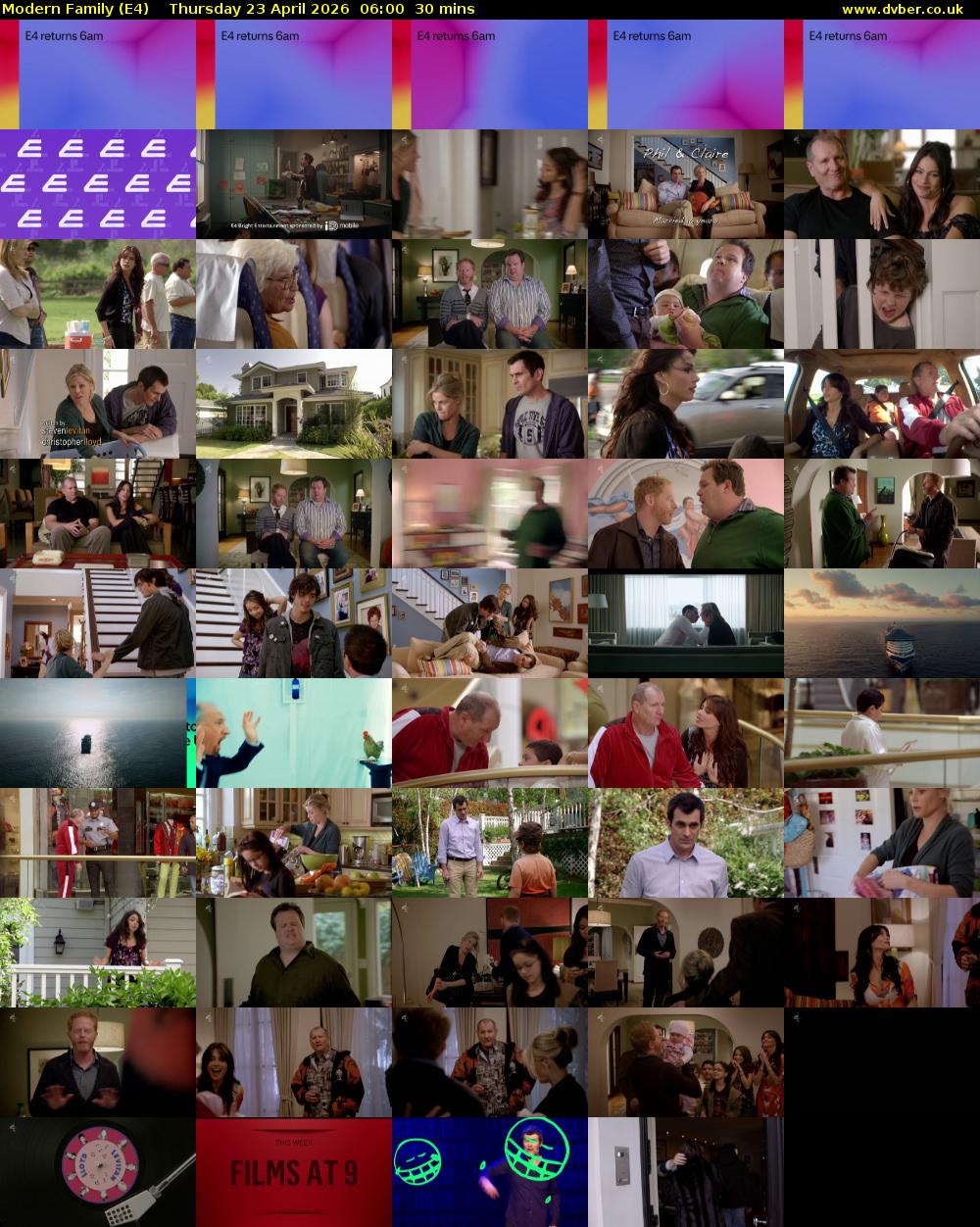 Modern Family (E4) Thursday 23 April 2026 06:00 - 06:30