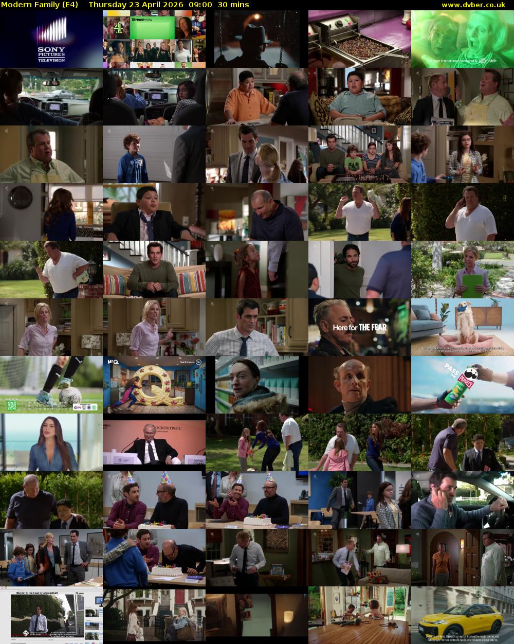 Modern Family (E4) Thursday 23 April 2026 09:00 - 09:30