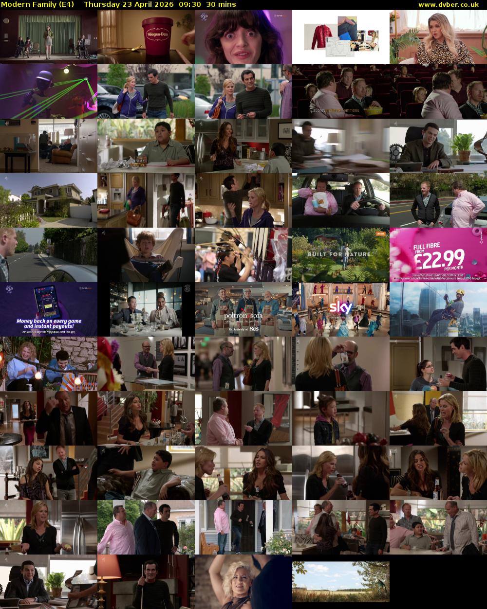 Modern Family (E4) Thursday 23 April 2026 09:30 - 10:00