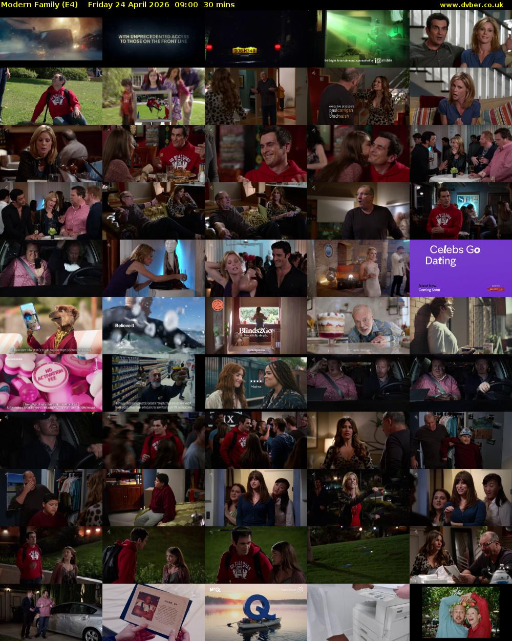 Modern Family (E4) Friday 24 April 2026 09:00 - 09:30