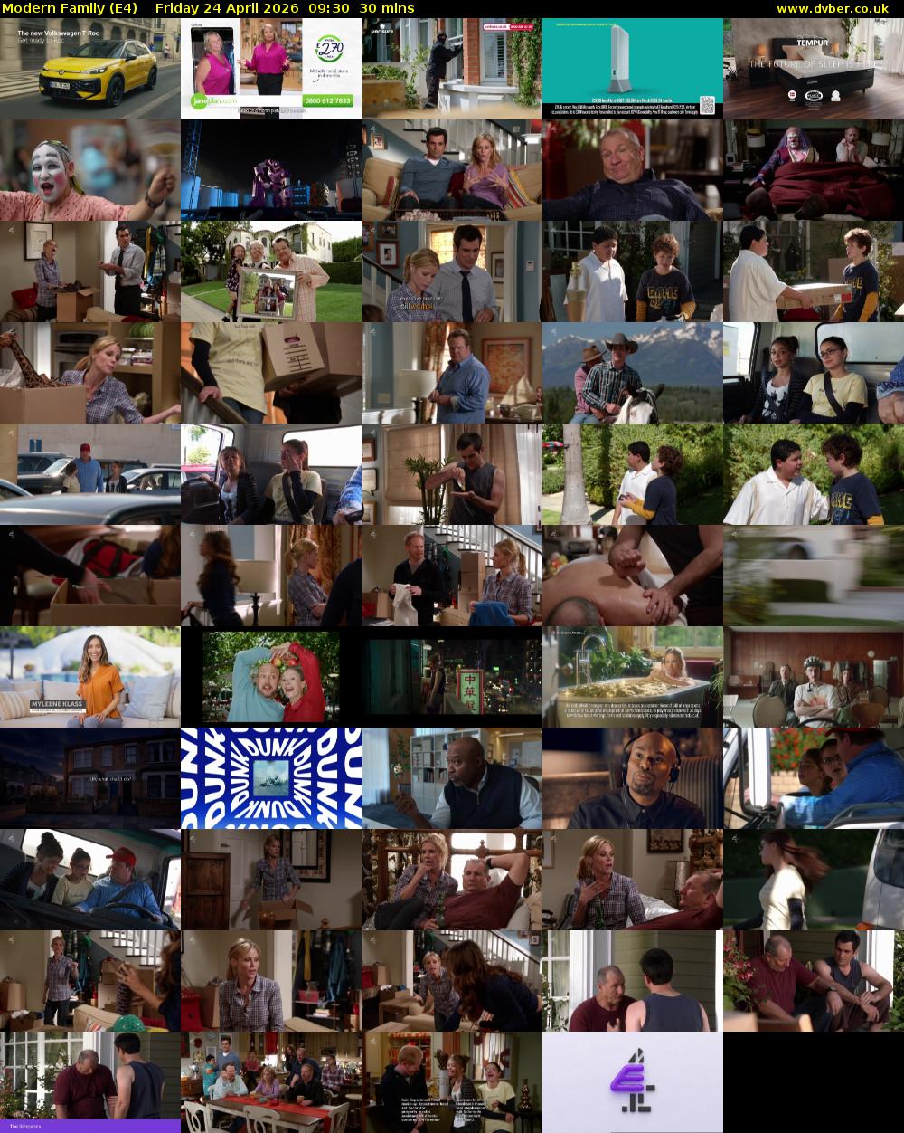Modern Family (E4) Friday 24 April 2026 09:30 - 10:00