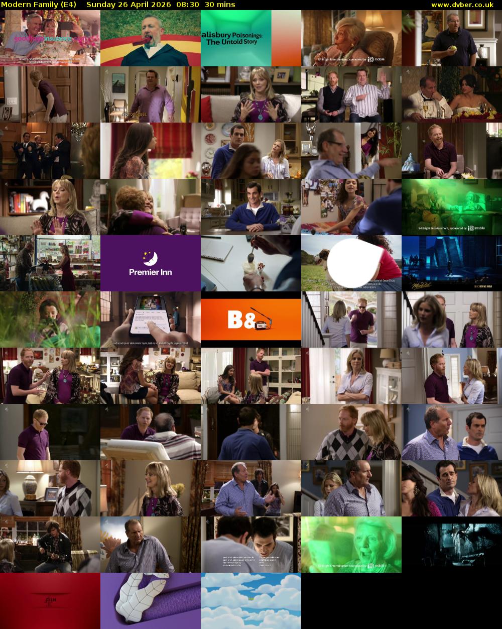 Modern Family (E4) Sunday 26 April 2026 08:30 - 09:00