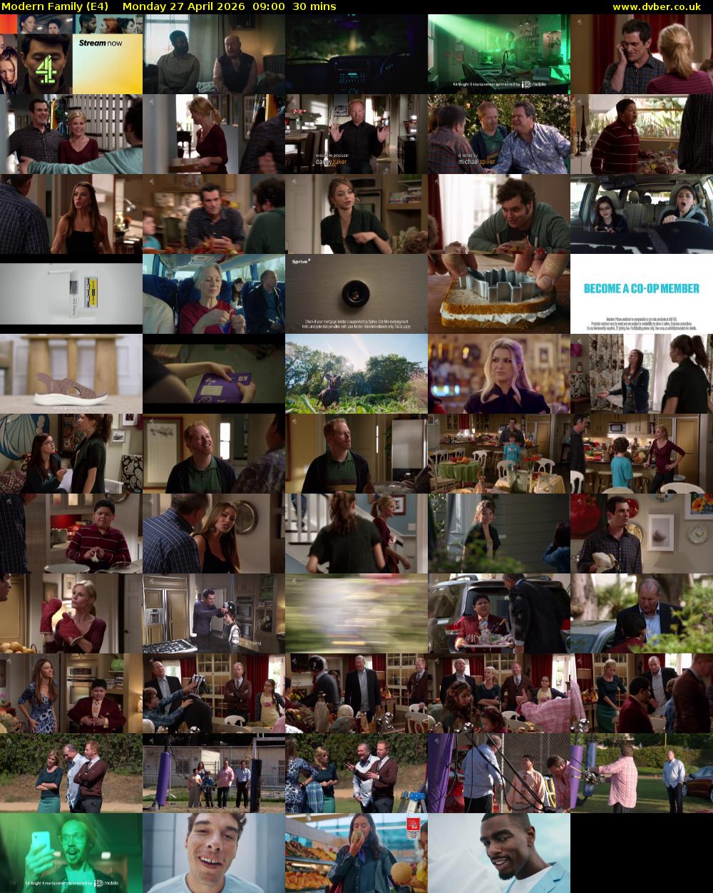 Modern Family (E4) Monday 27 April 2026 09:00 - 09:30