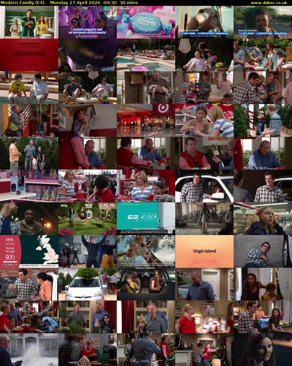 Modern Family (E4) Monday 27 April 2026 09:30 - 10:00