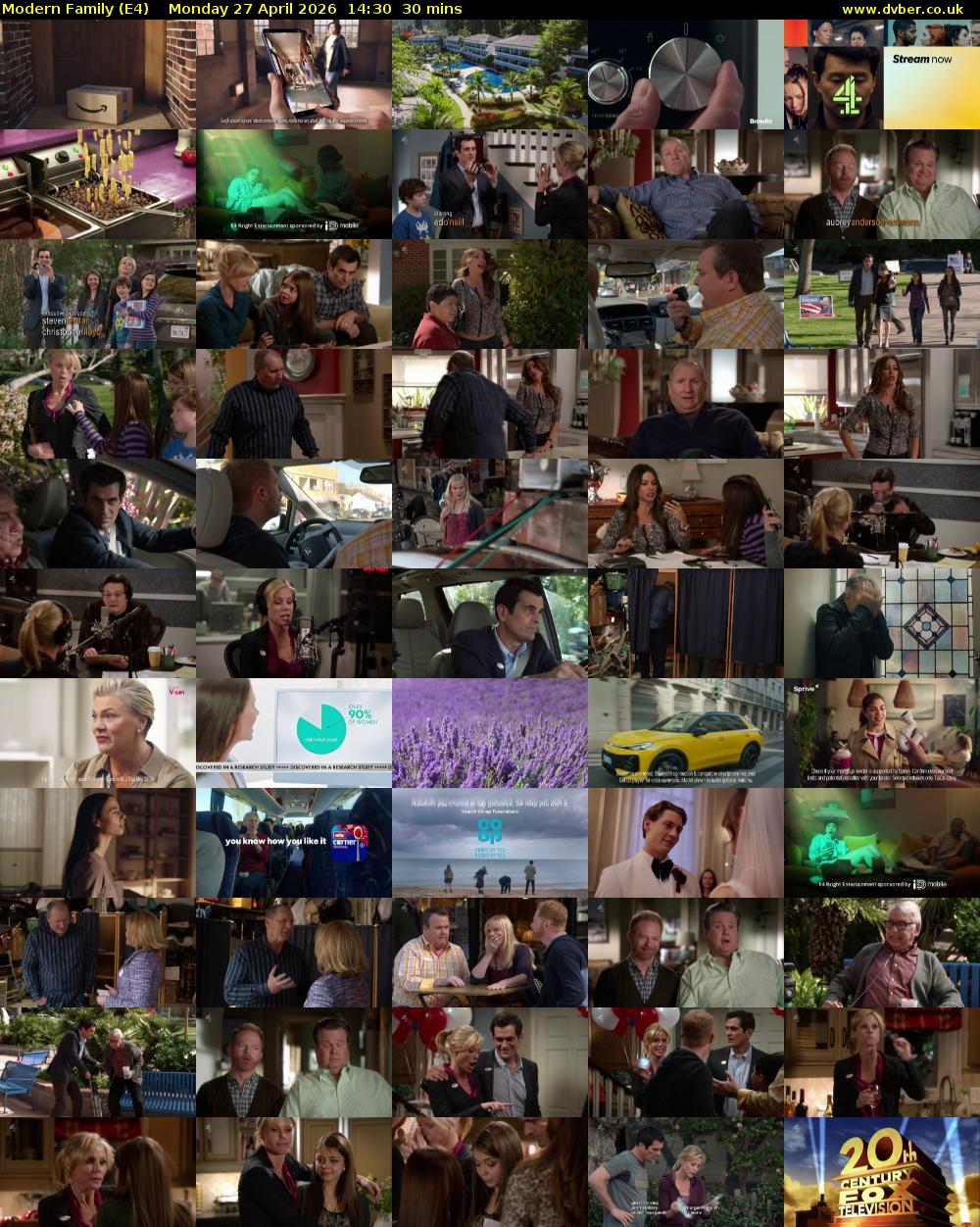 Modern Family (E4) Monday 27 April 2026 14:30 - 15:00