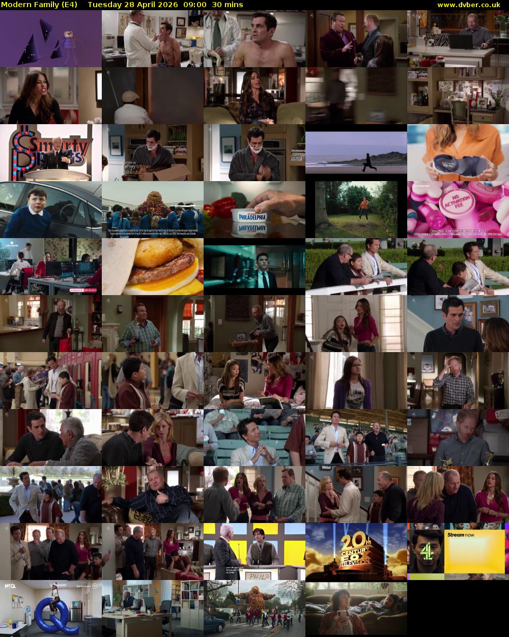 Modern Family (E4) Tuesday 28 April 2026 09:00 - 09:30
