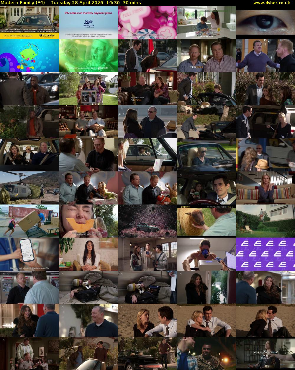 Modern Family (E4) Tuesday 28 April 2026 14:30 - 15:00