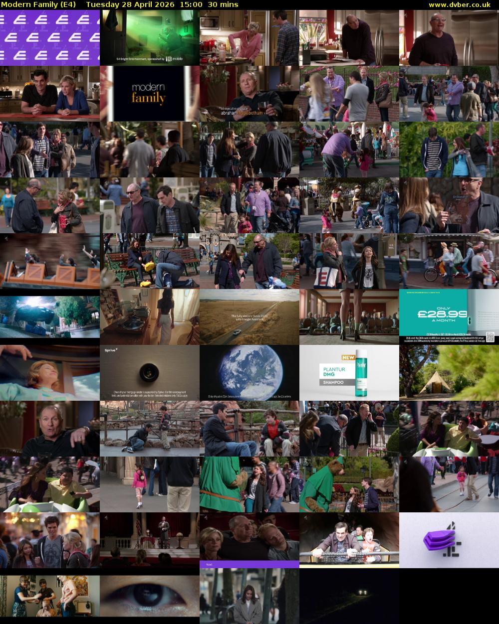 Modern Family (E4) Tuesday 28 April 2026 15:00 - 15:30