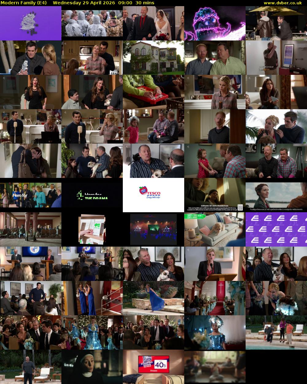 Modern Family (E4) Wednesday 29 April 2026 09:00 - 09:30