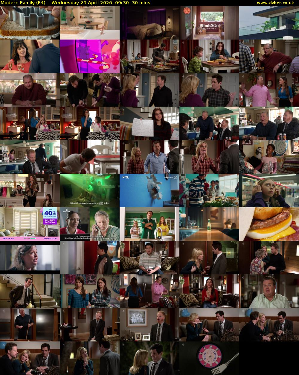 Modern Family (E4) Wednesday 29 April 2026 09:30 - 10:00