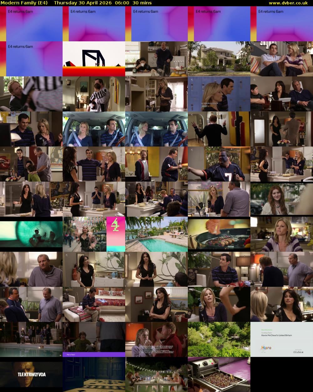 Modern Family (E4) Thursday 30 April 2026 06:00 - 06:30