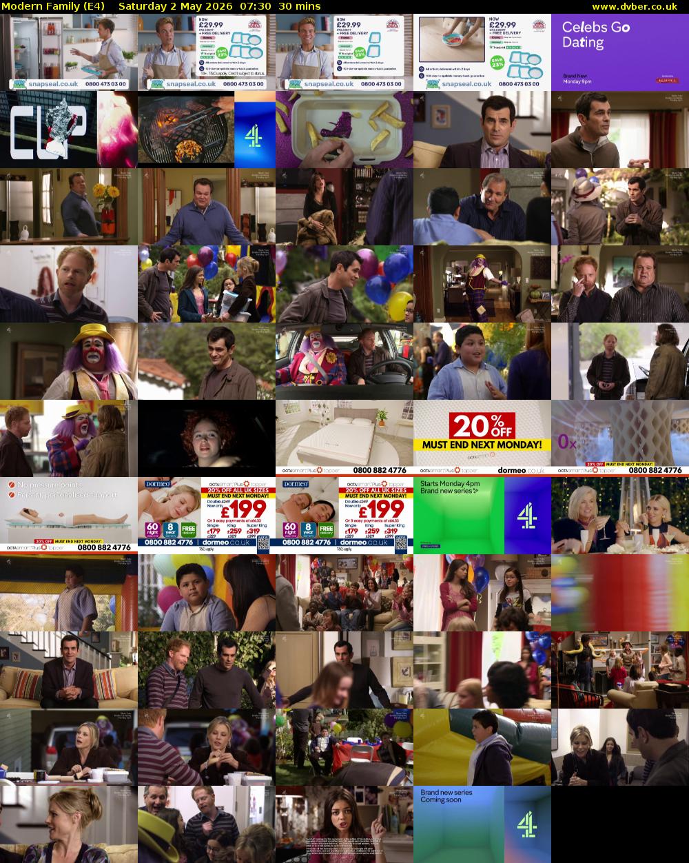 Modern Family (E4) Saturday 2 May 2026 07:30 - 08:00