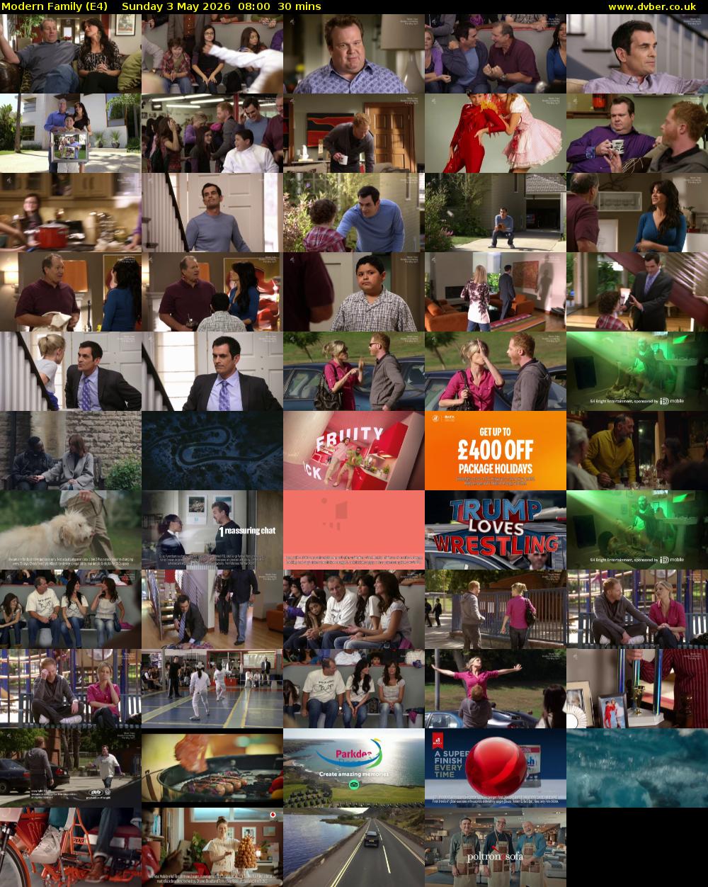 Modern Family (E4) Sunday 3 May 2026 08:00 - 08:30