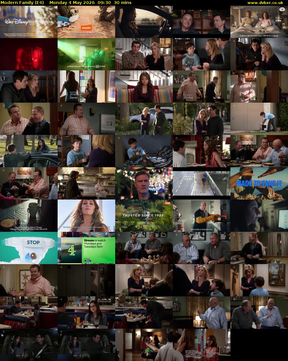 Modern Family (E4) Monday 4 May 2026 09:30 - 10:00