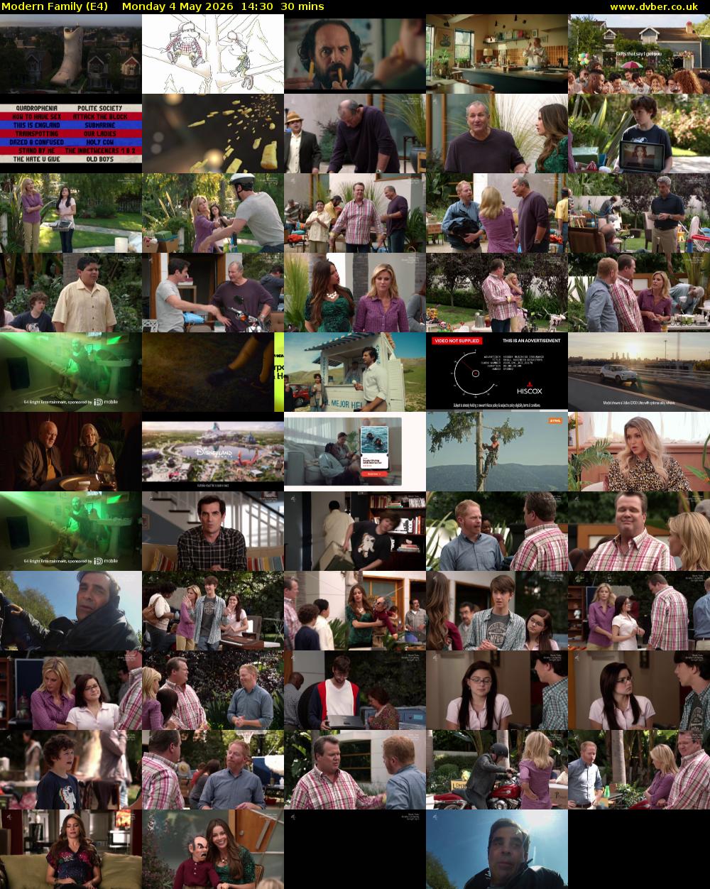 Modern Family (E4) Monday 4 May 2026 14:30 - 15:00