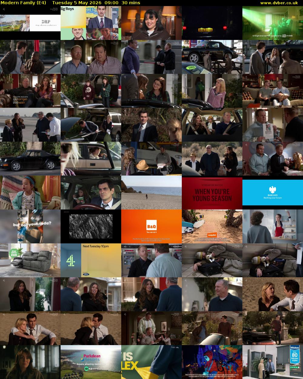 Modern Family (E4) Tuesday 5 May 2026 09:00 - 09:30
