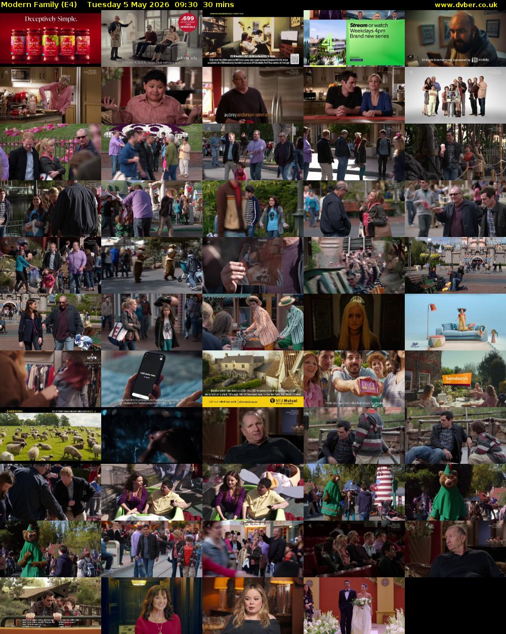 Modern Family (E4) Tuesday 5 May 2026 09:30 - 10:00