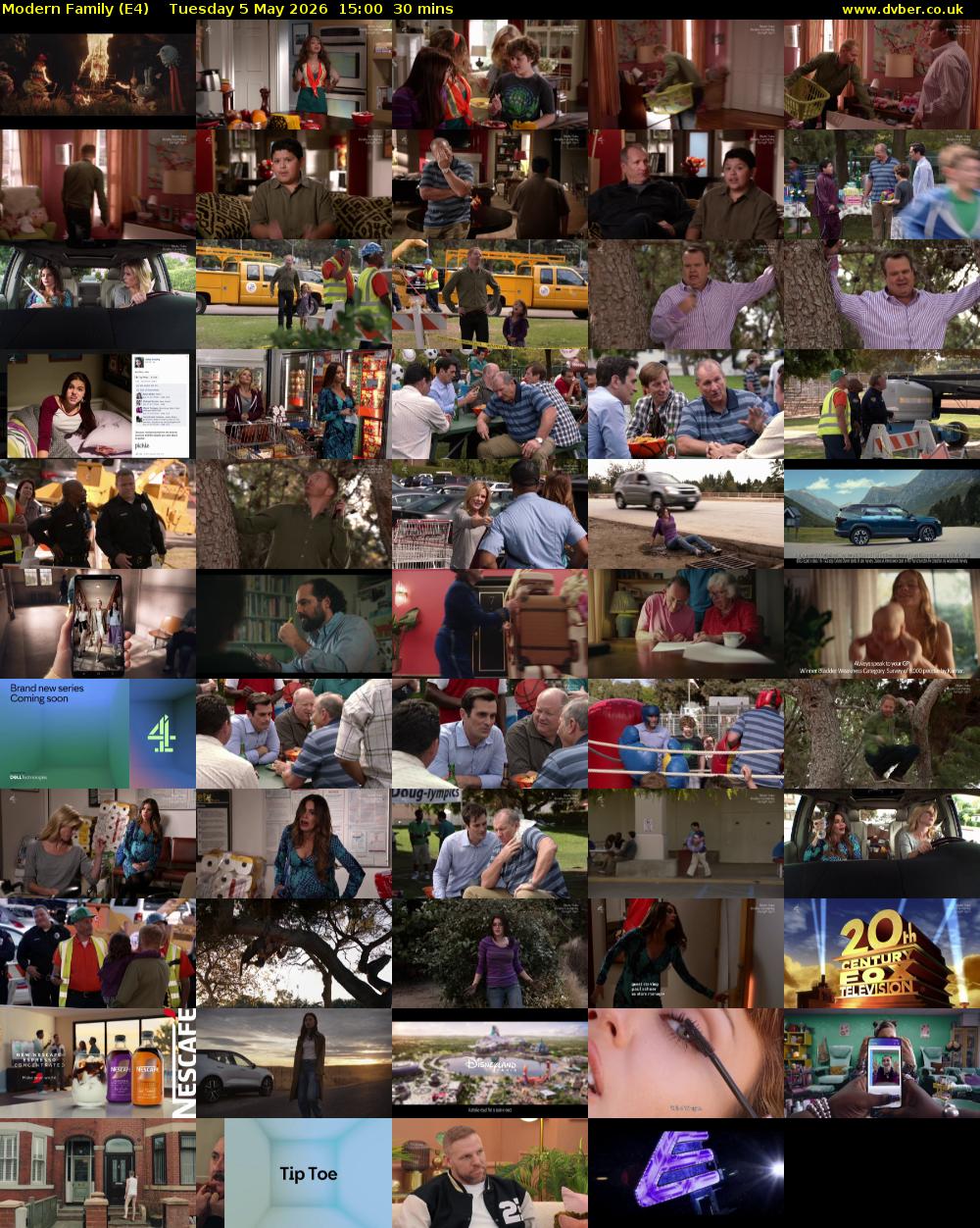 Modern Family (E4) Tuesday 5 May 2026 15:00 - 15:30