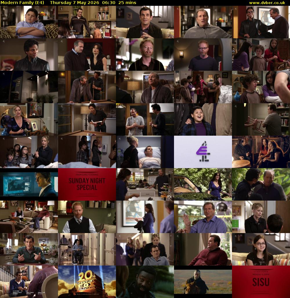 Modern Family (E4) Thursday 7 May 2026 06:30 - 06:55