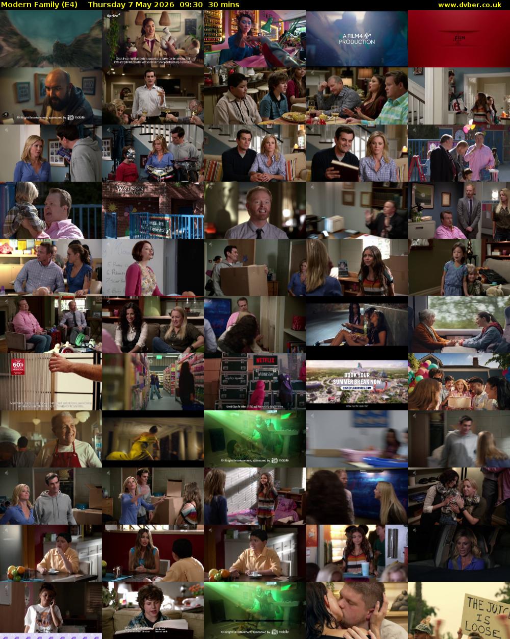 Modern Family (E4) Thursday 7 May 2026 09:30 - 10:00