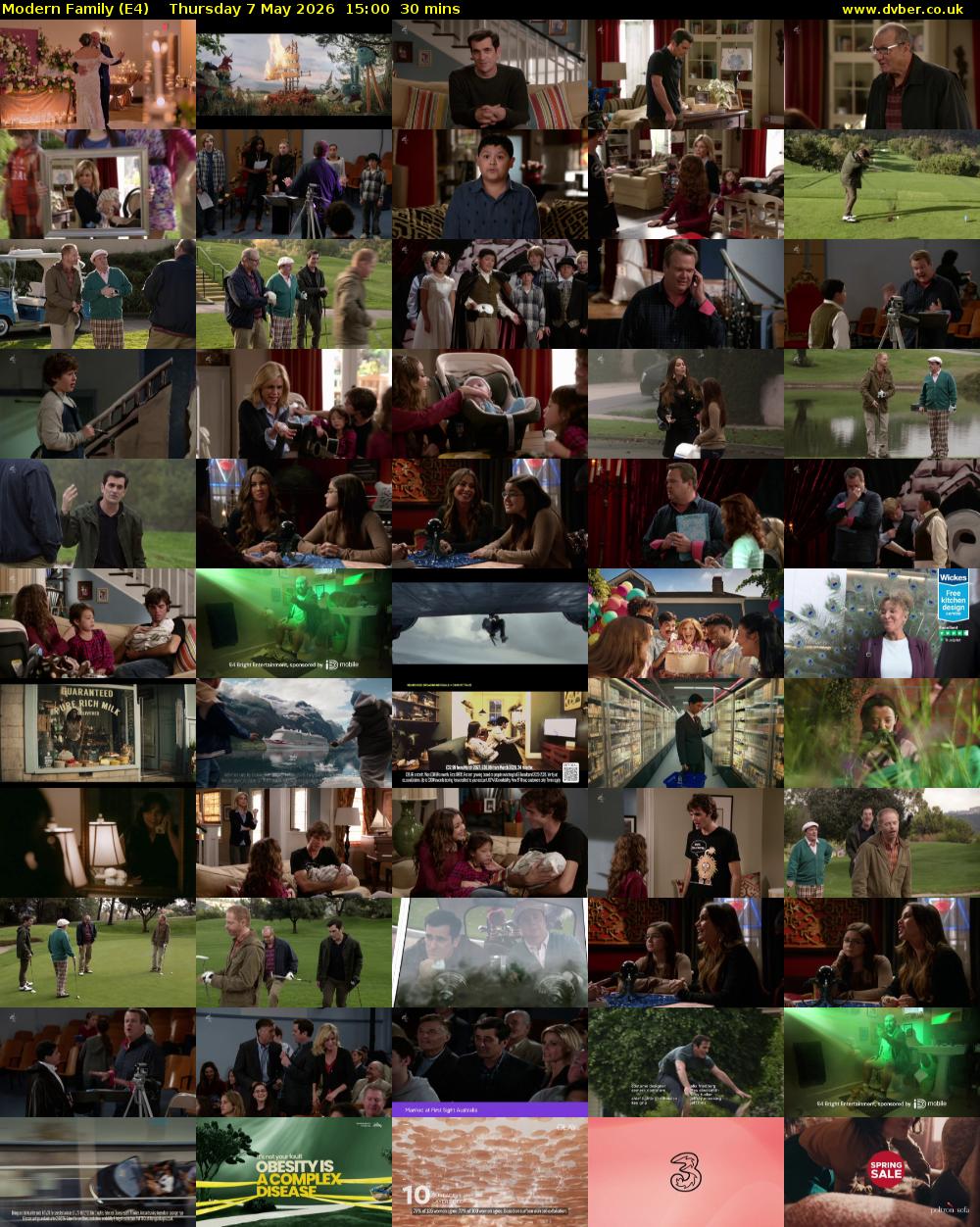 Modern Family (E4) Thursday 7 May 2026 15:00 - 15:30