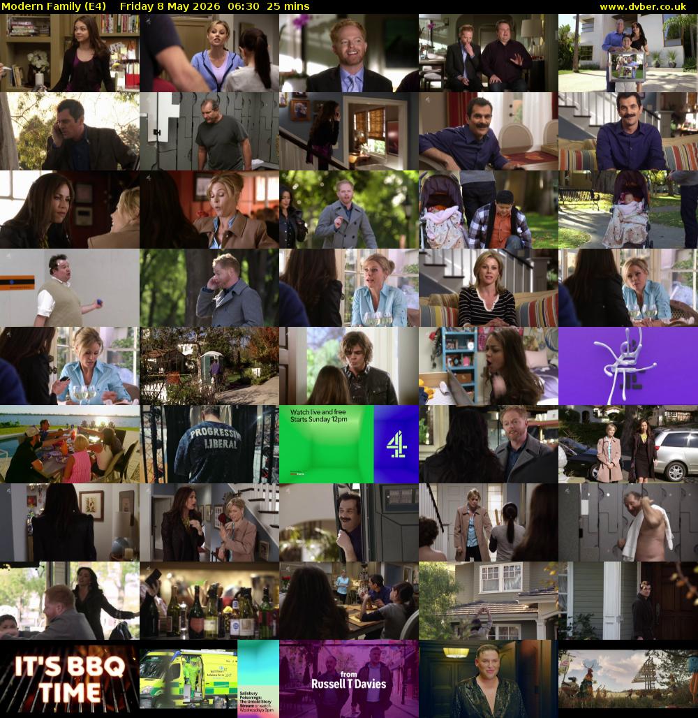 Modern Family (E4) Friday 8 May 2026 06:30 - 06:55
