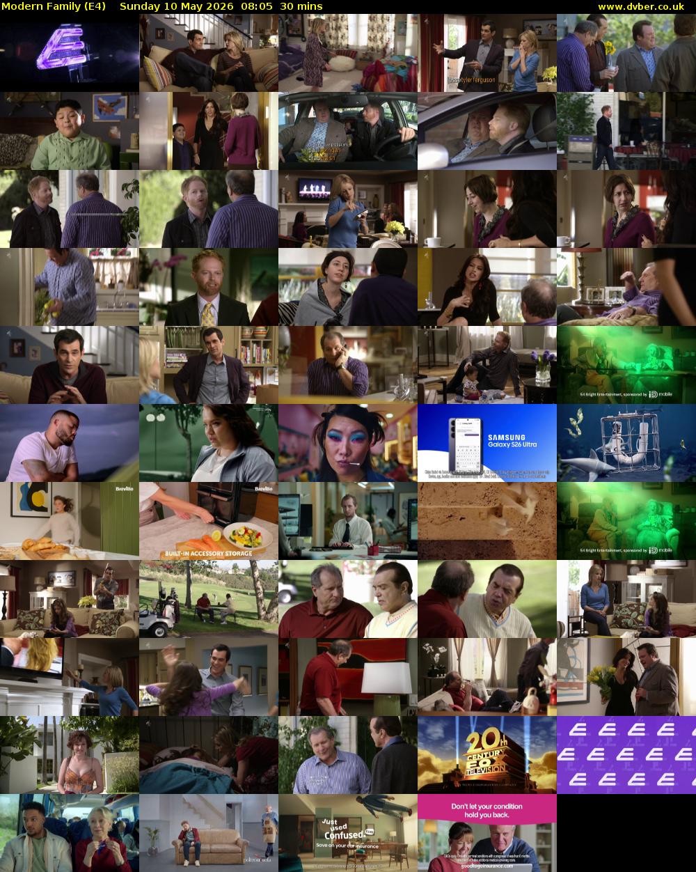 Modern Family (E4) Sunday 10 May 2026 08:05 - 08:35