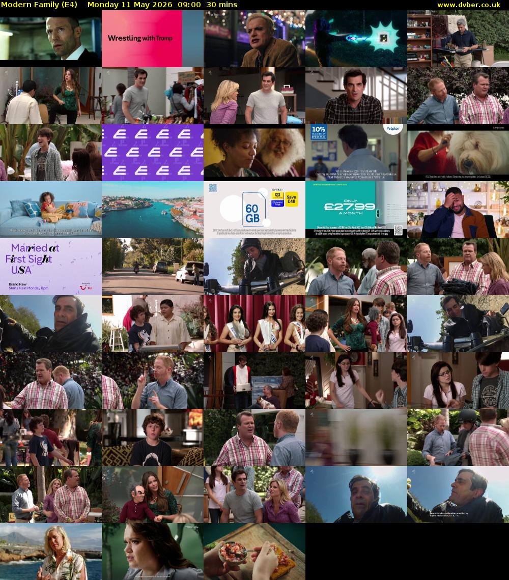 Modern Family (E4) Monday 11 May 2026 09:00 - 09:30