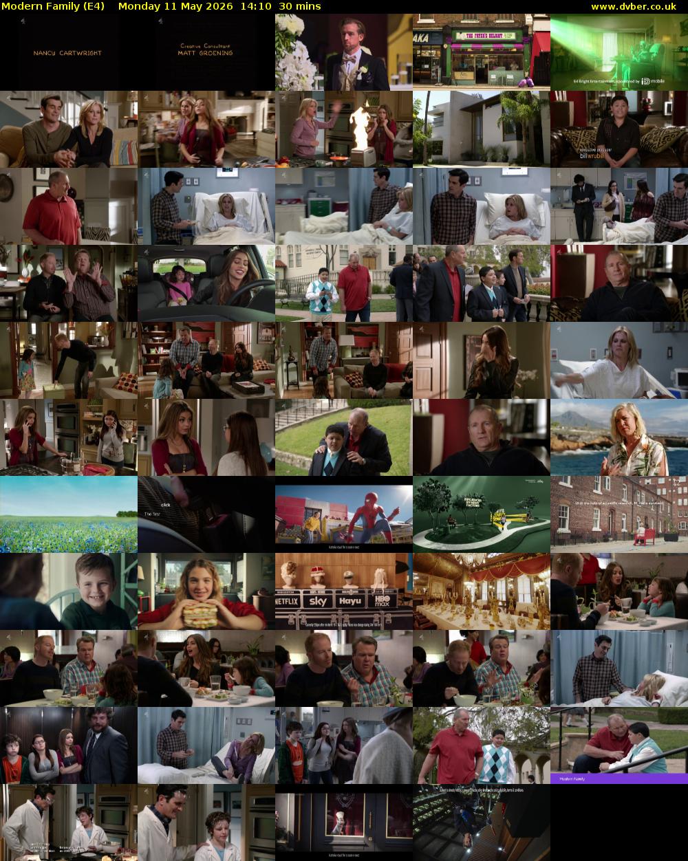 Modern Family (E4) Monday 11 May 2026 14:10 - 14:40