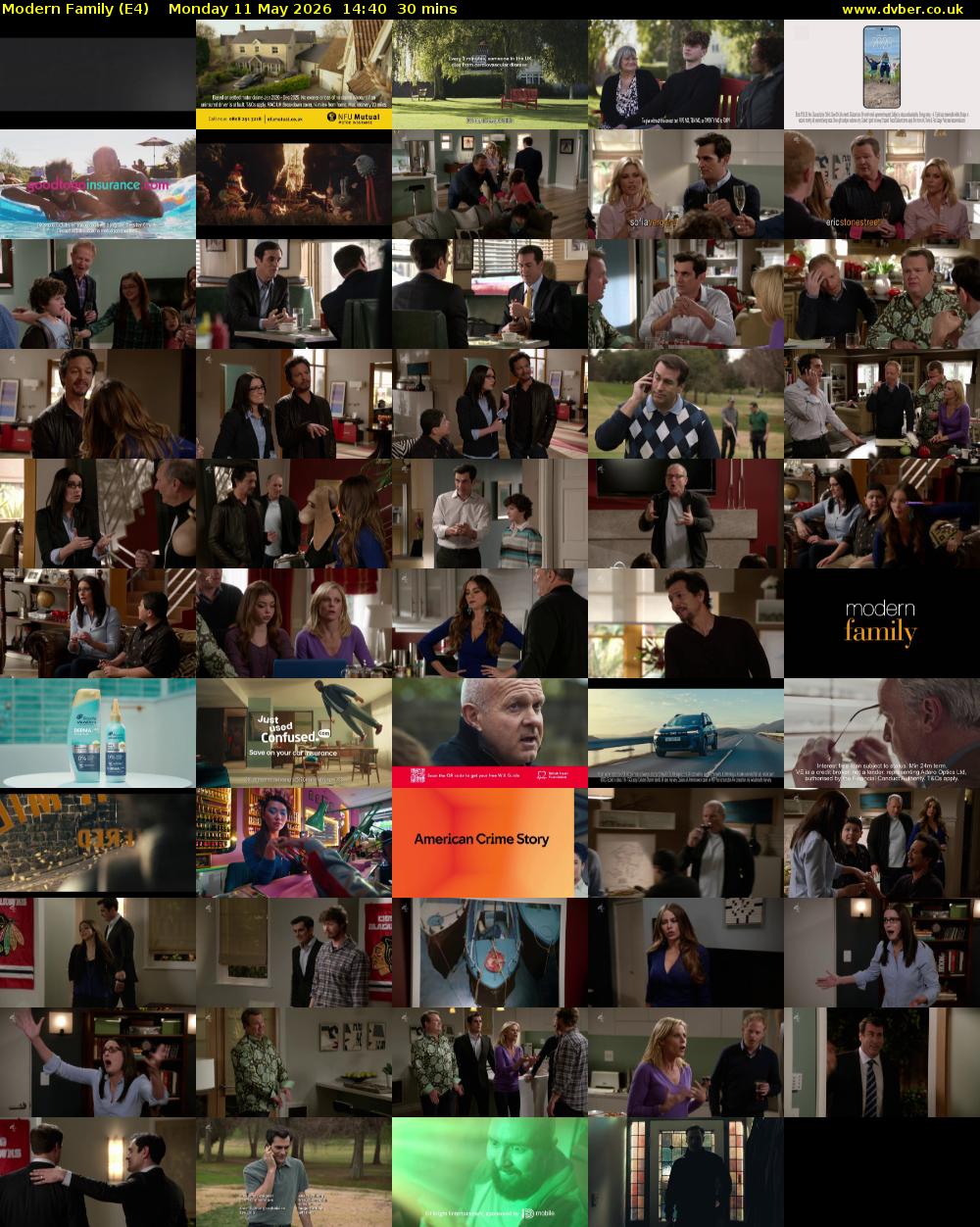 Modern Family (E4) Monday 11 May 2026 14:40 - 15:10
