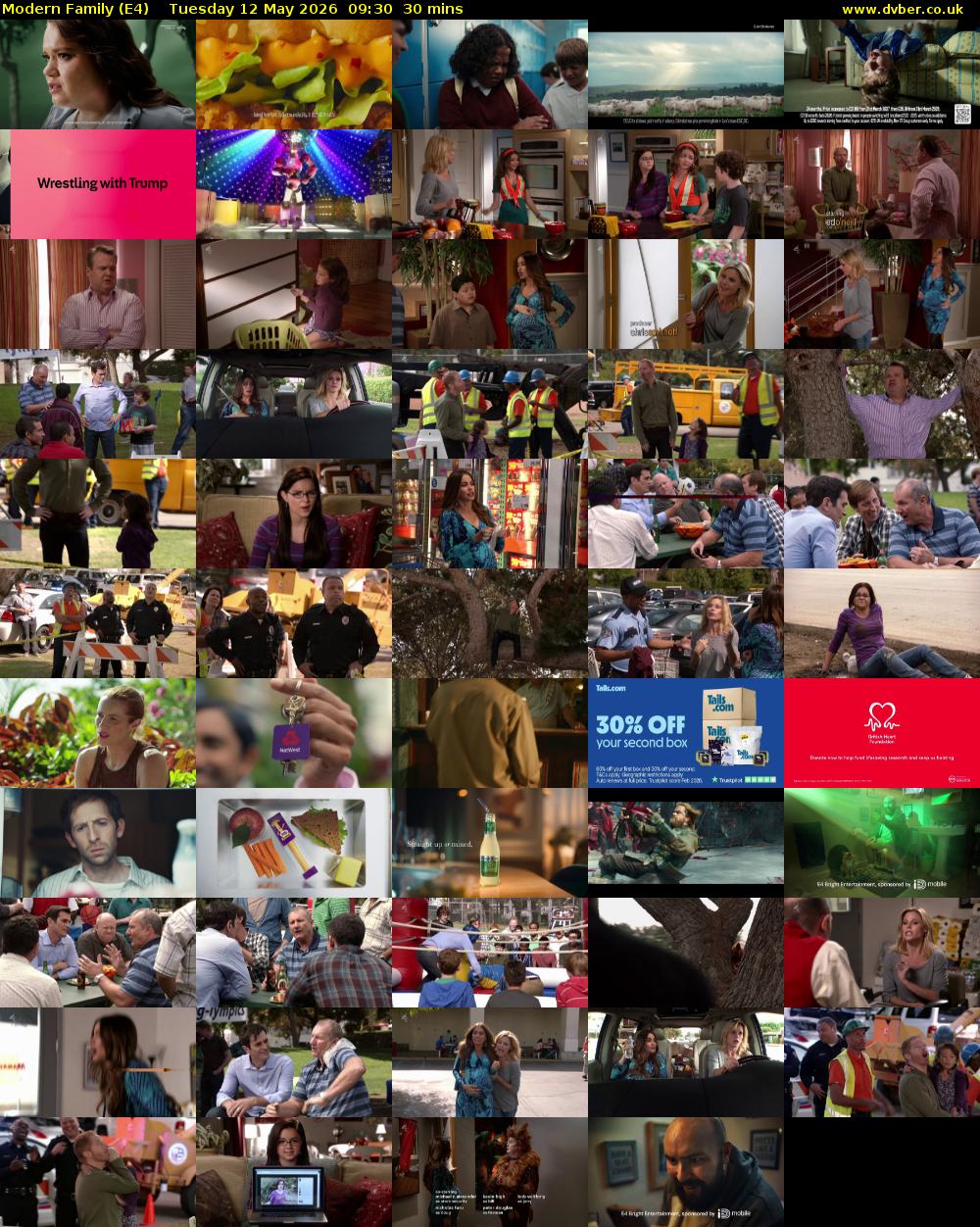 Modern Family (E4) Tuesday 12 May 2026 09:30 - 10:00