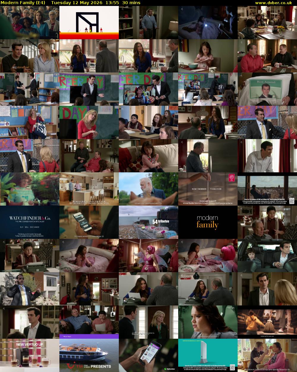 Modern Family (E4) Tuesday 12 May 2026 13:55 - 14:25