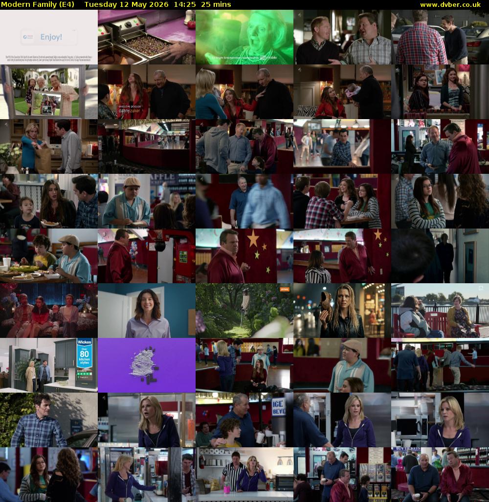 Modern Family (E4) Tuesday 12 May 2026 14:25 - 14:50