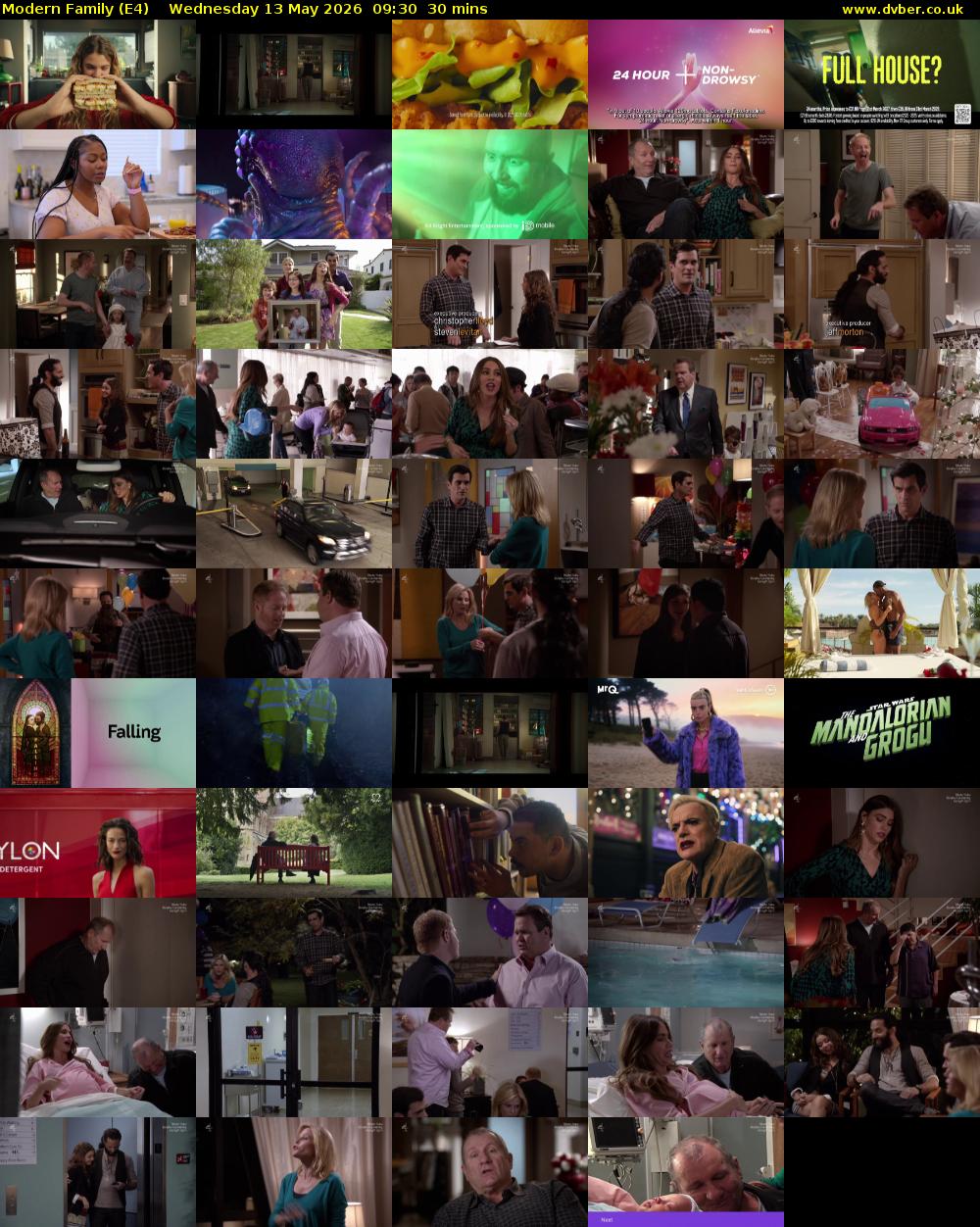 Modern Family (E4) Wednesday 13 May 2026 09:30 - 10:00