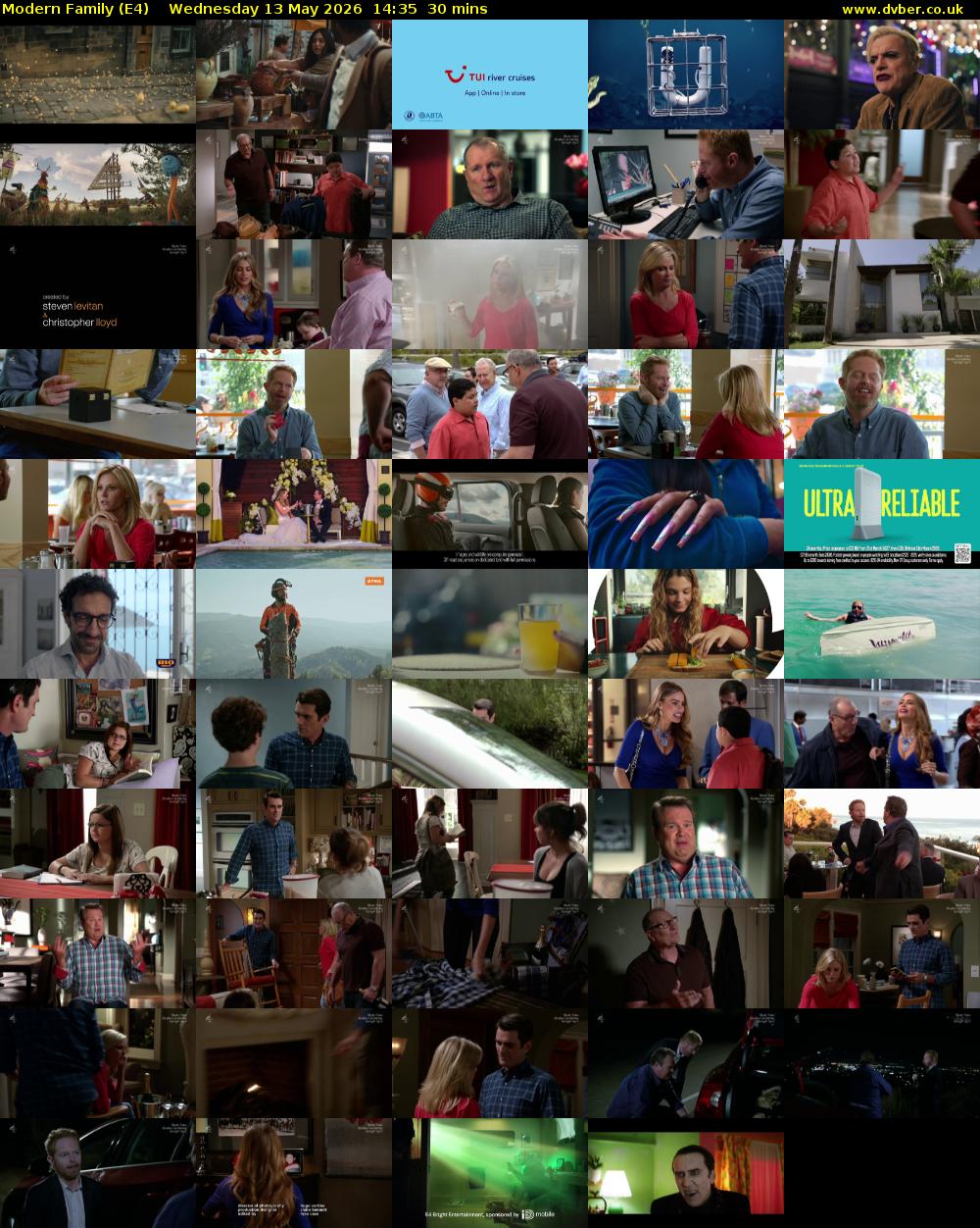 Modern Family (E4) Wednesday 13 May 2026 14:35 - 15:05