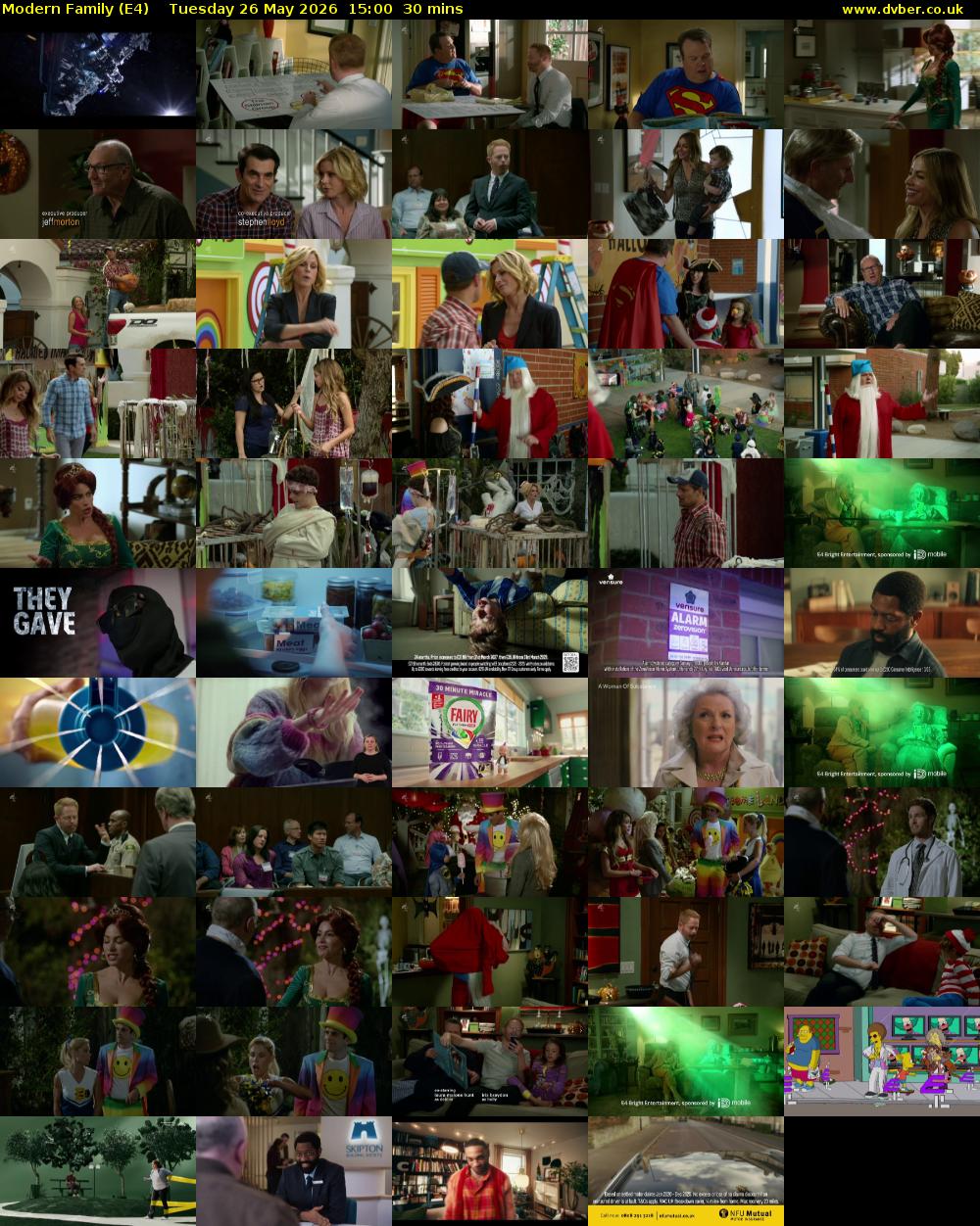 Modern Family (E4) Tuesday 26 May 2026 15:00 - 15:30