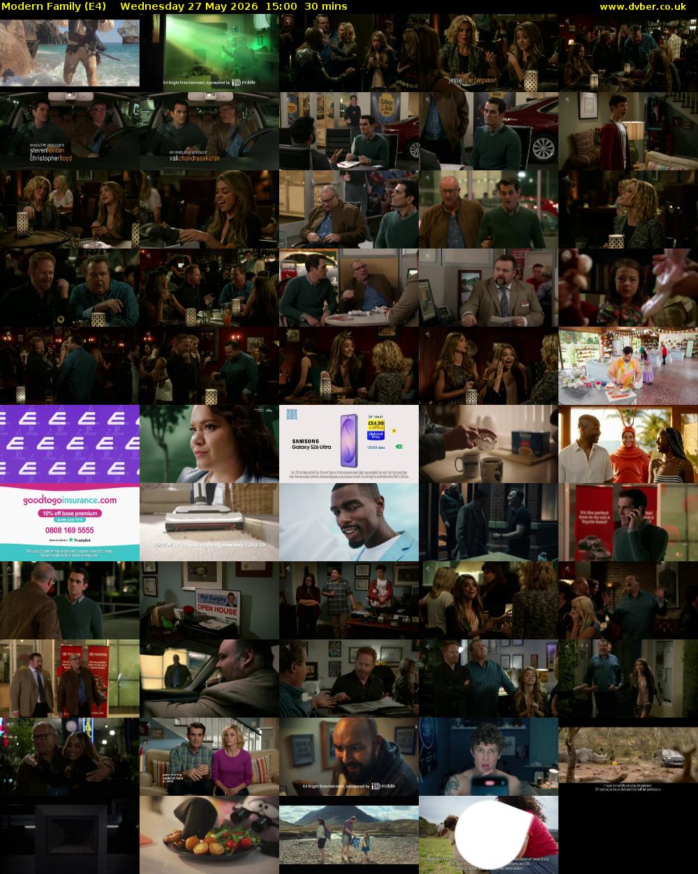 Modern Family (E4) Wednesday 27 May 2026 15:00 - 15:30