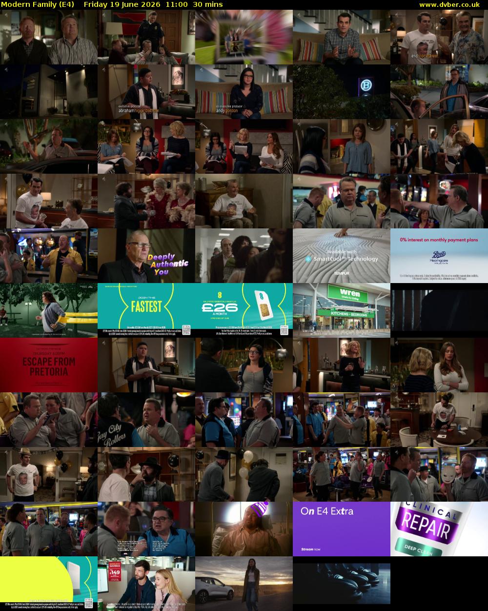 Modern Family (E4) Friday 19 June 2026 11:00 - 11:30